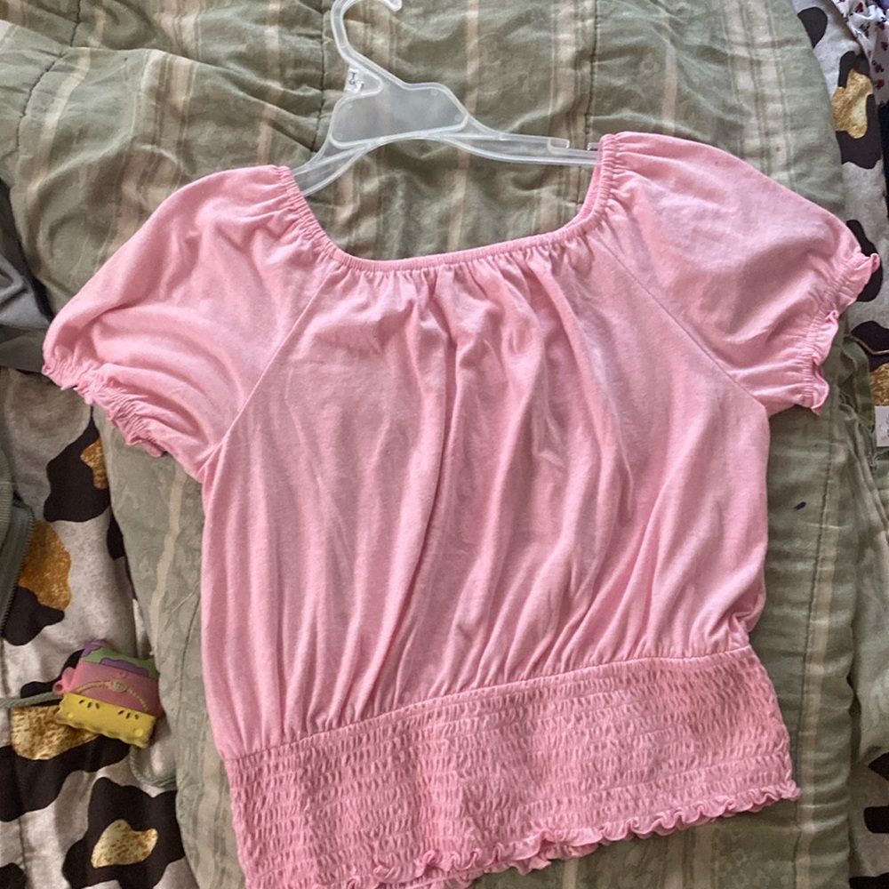 Pink girl kids shirt size XL 14-16